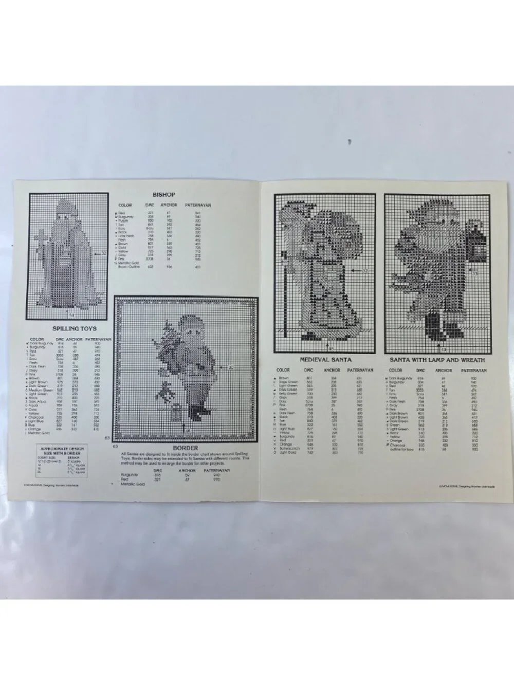 Antique Santas III Unlimited No. 28 Cross Stitch Pattern Instruction Book